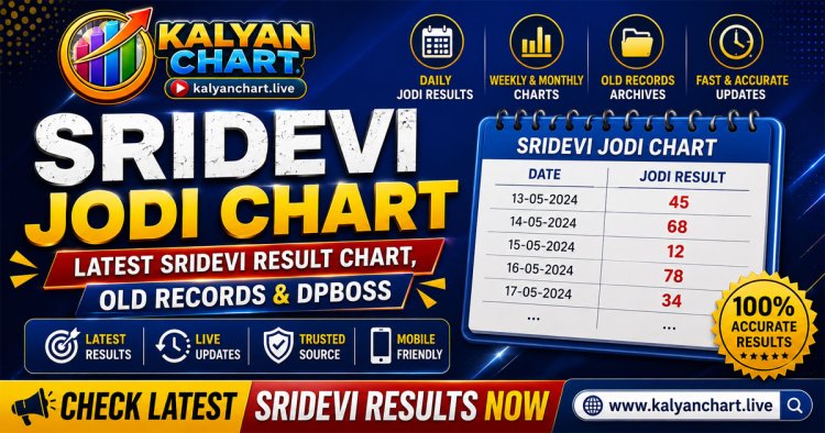 Sridevi Jodi Chart | Latest Sridevi Result Chart, Old Records & dpboss
