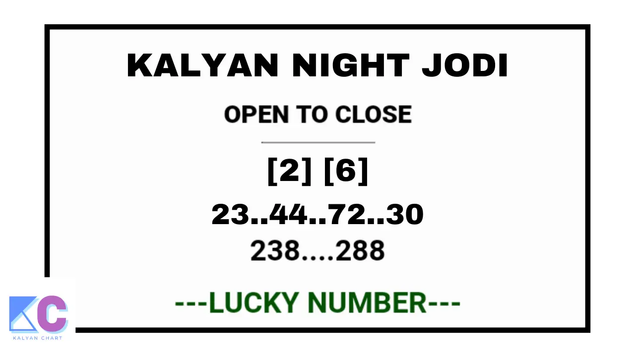 the Secrets of Kalyan Chart Night Jodi